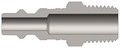 Dixon D2BM2 1/4" IND NIPPLE, 1/4" BSPT STEEL Body Material: STEEL Body Size: 1/4"